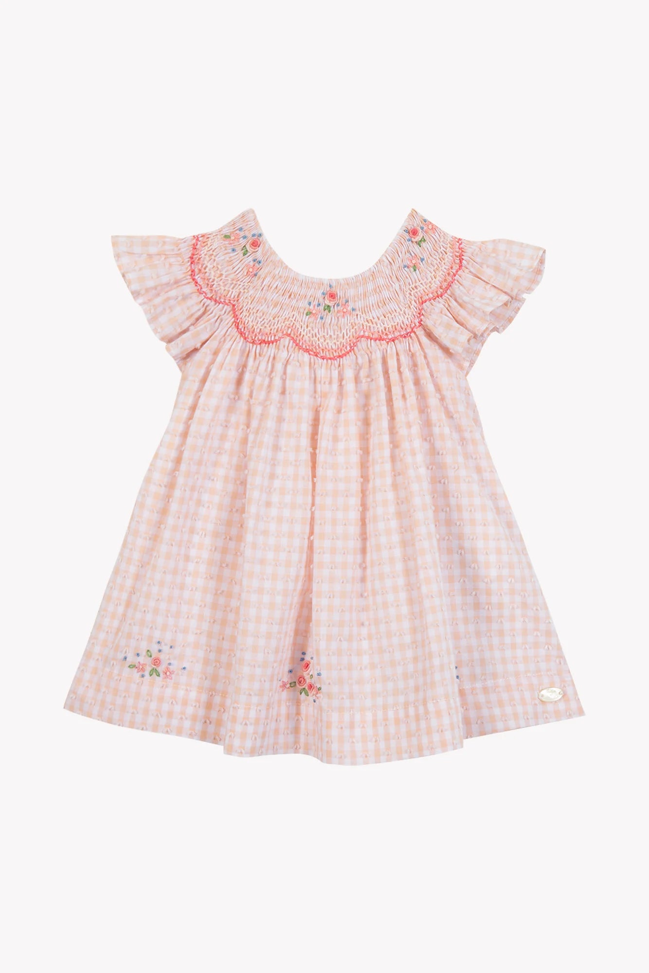 Dress Pink cotton pattern Two-tone gingham