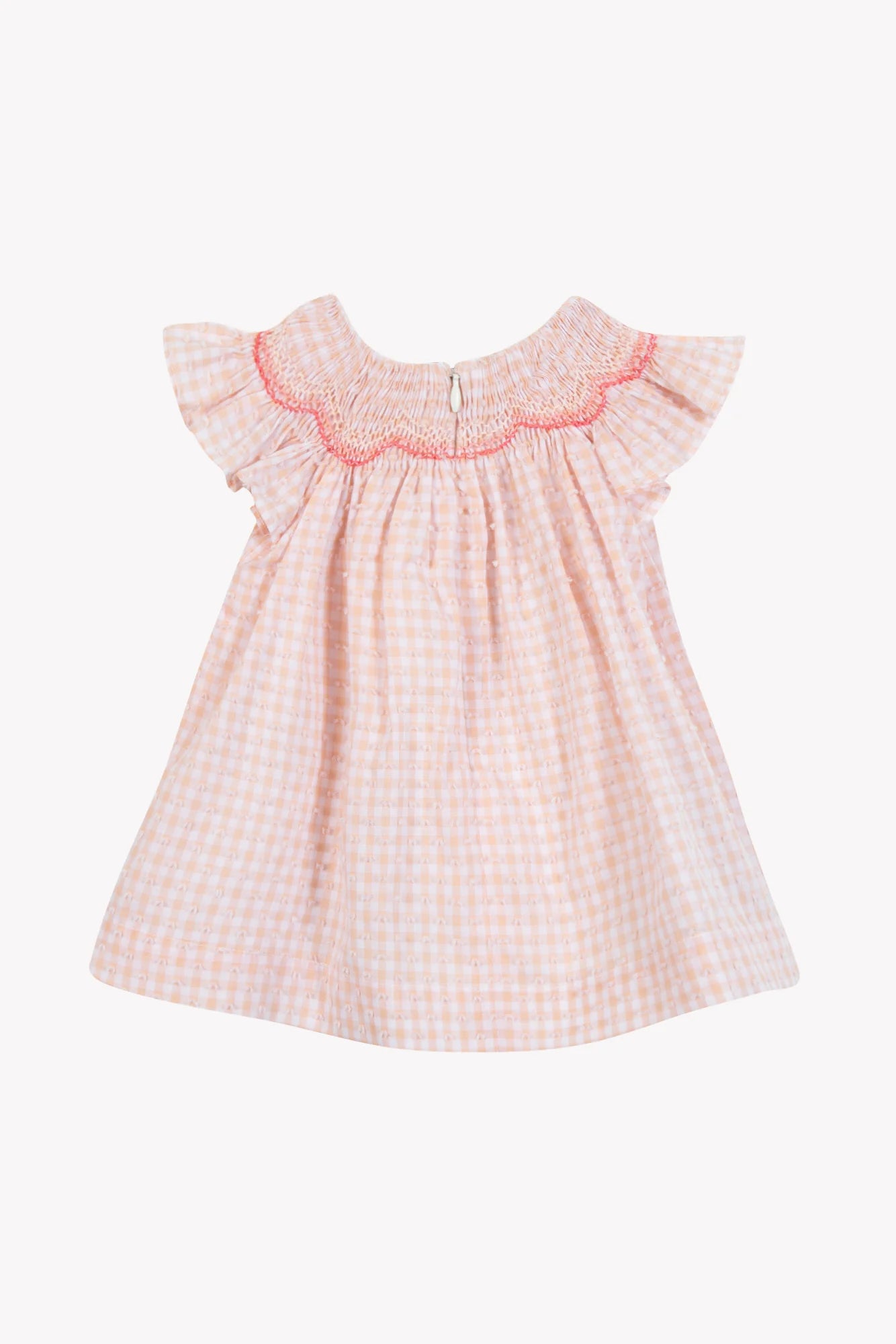 Dress Pink cotton pattern Two-tone gingham