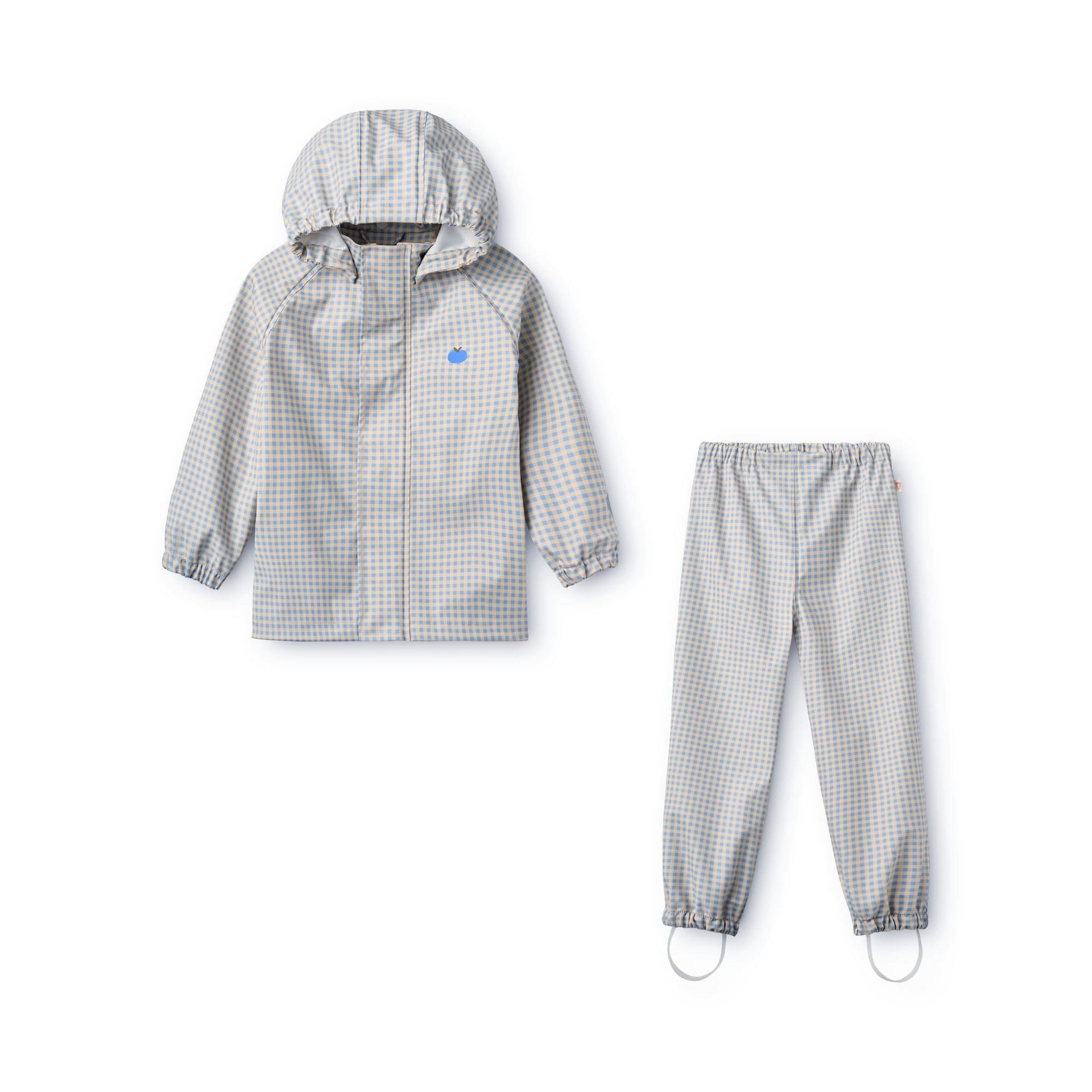 Dew Rainwear Set Light Blue Gingham