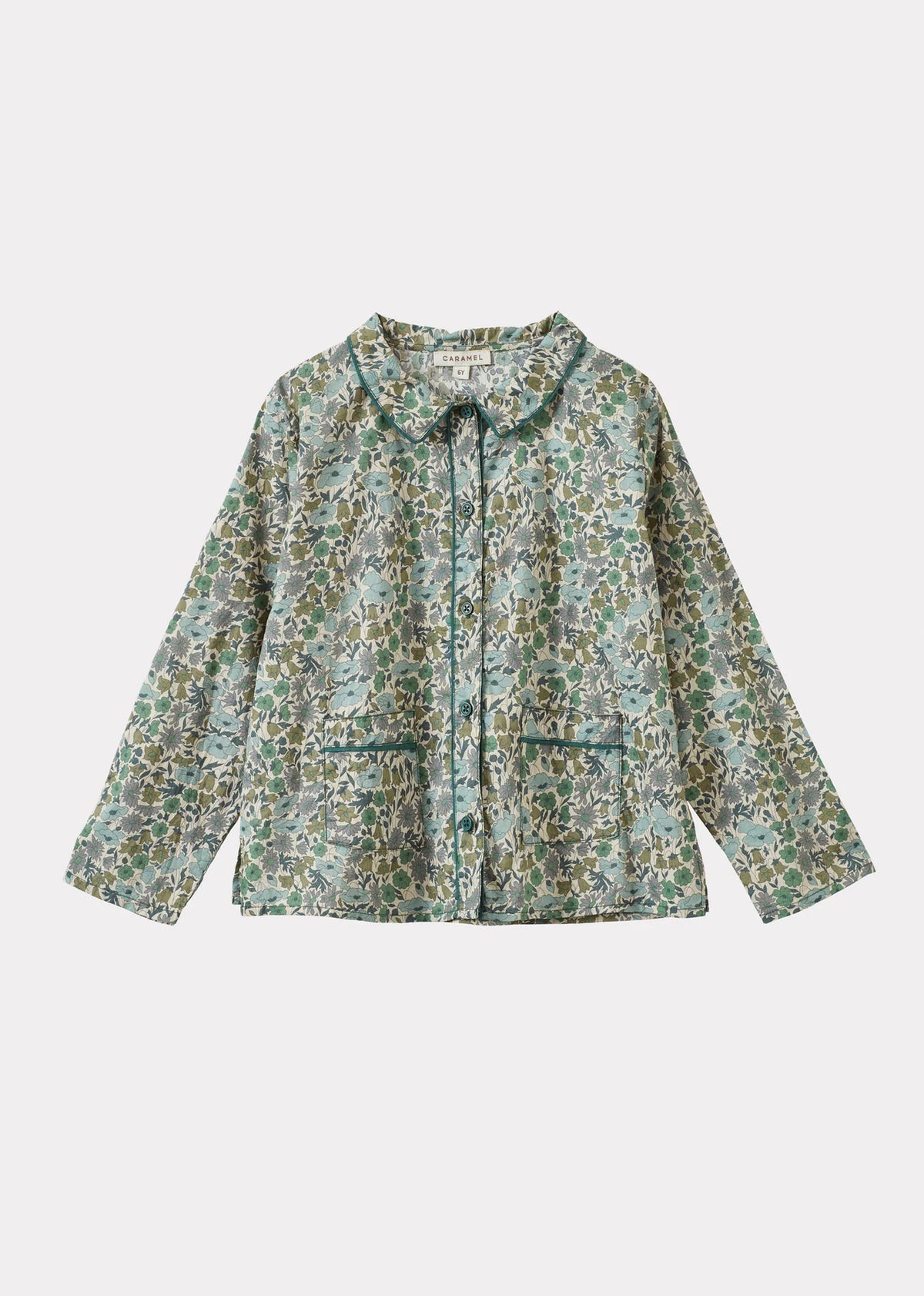 Dragonfly Children's Cotton Shirt - Liberty Poppy & Daisy
