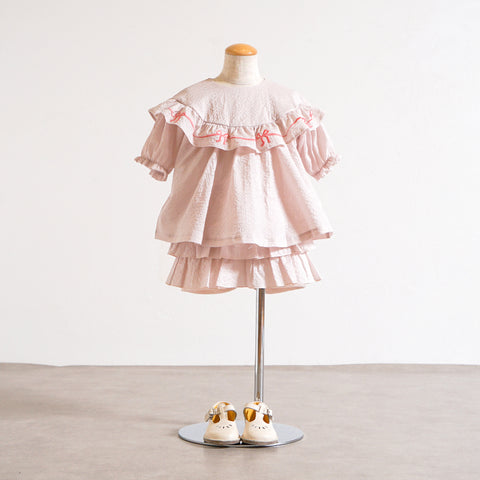 Frill Tiered Pants – Pink
