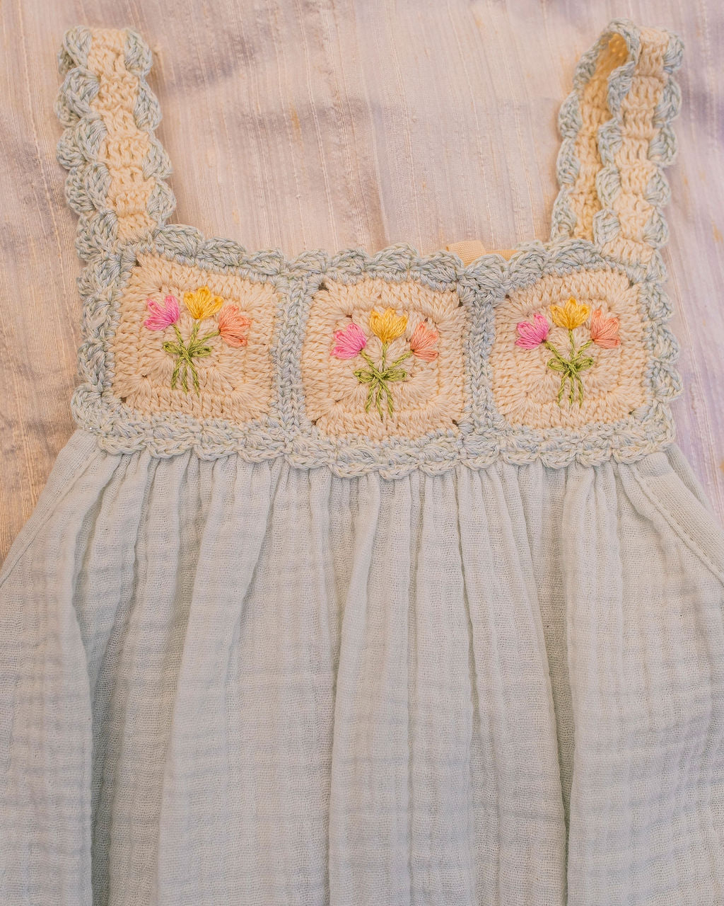 Crochet Bubble Blue Bouquet