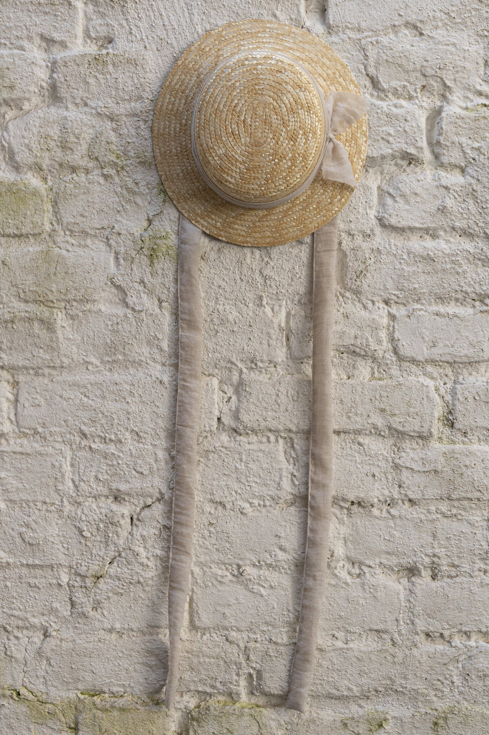 The Classic Canotier Straw Hat - Plain Ivory