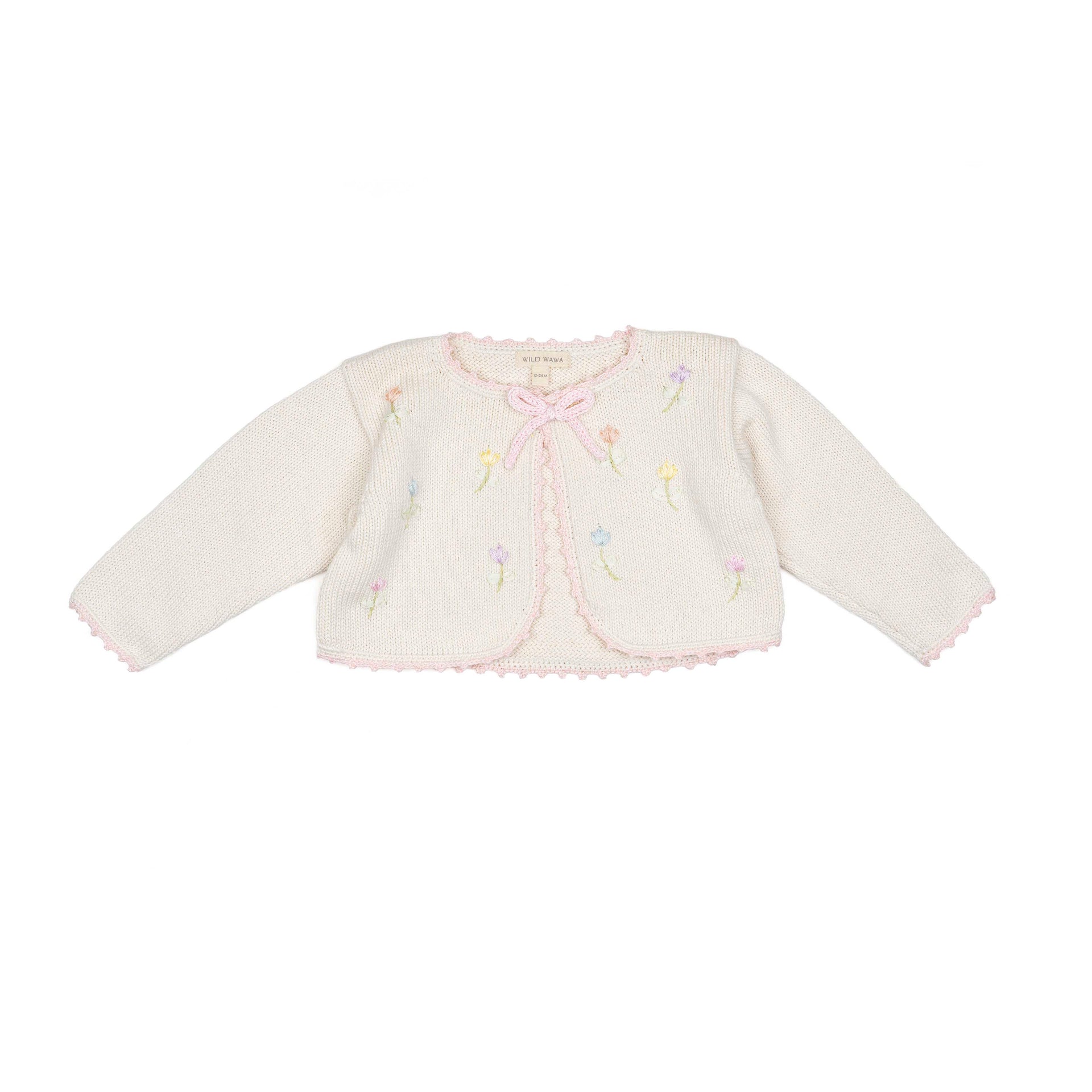 Embroidered Bolero Pink/Natural