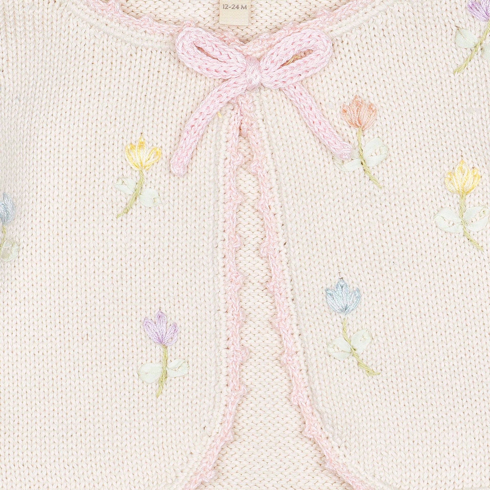 Embroidered Bolero Pink/Natural