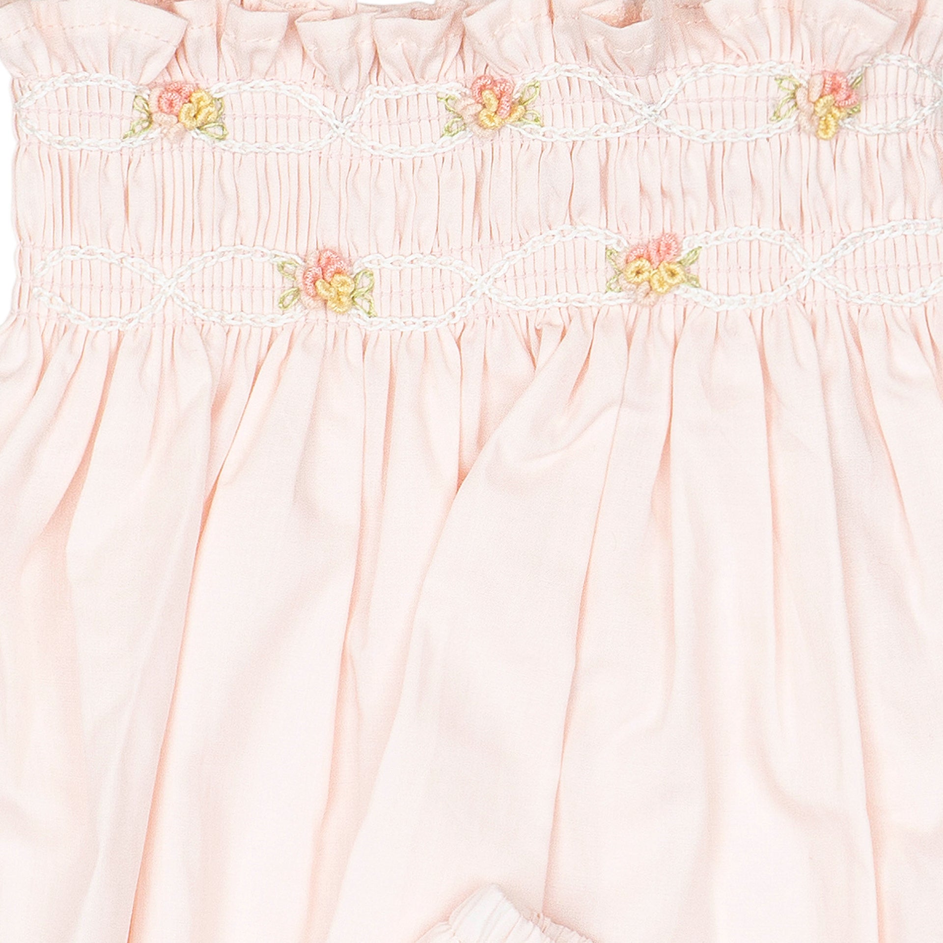 Embroidered Flutter Set Pink - Pima Cotton