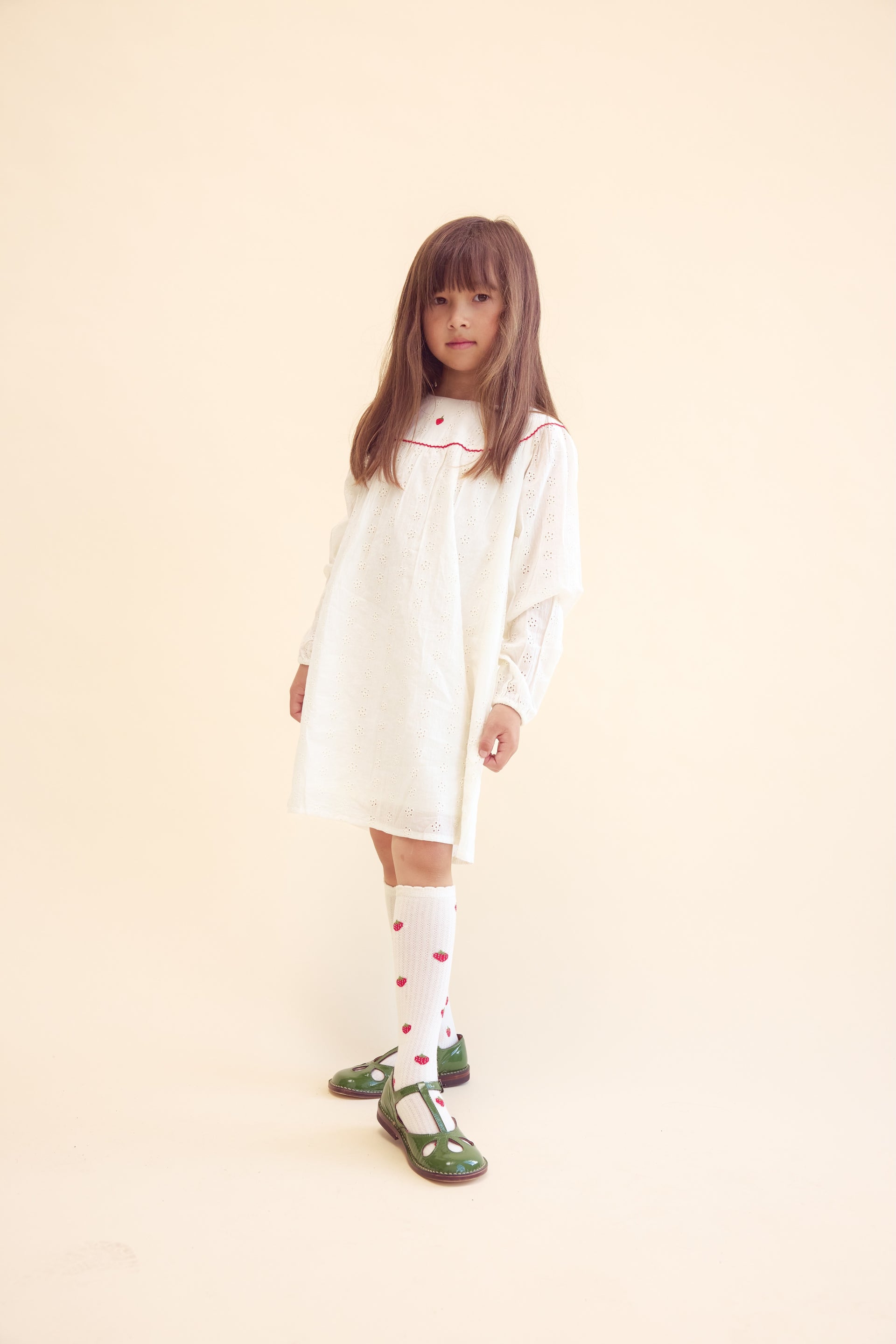 Claire Dress Ivory White
