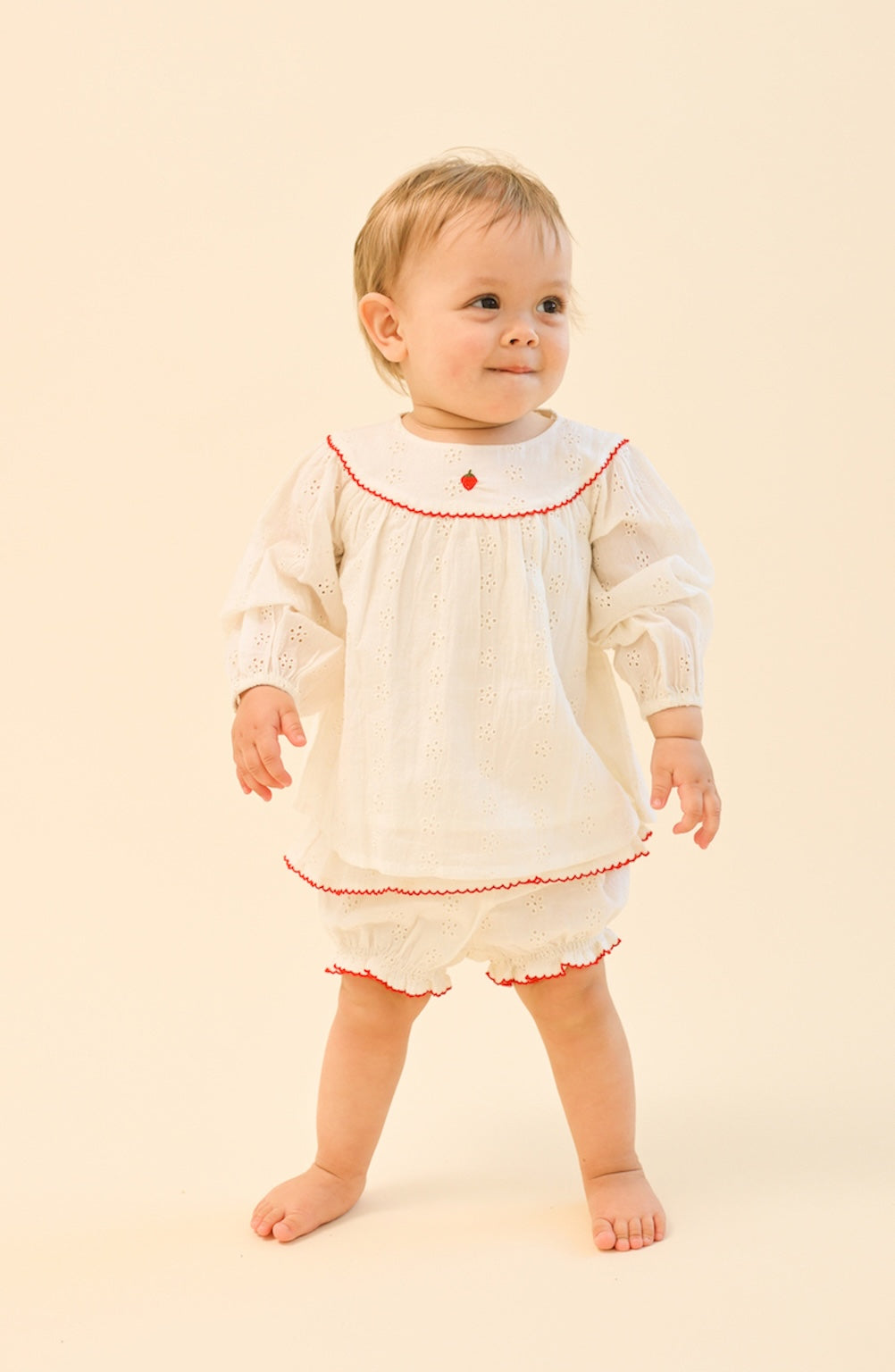 Claire Baby Set Ivory White