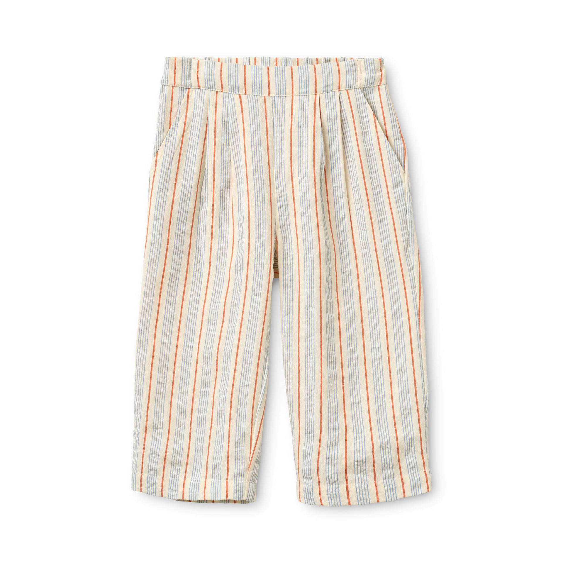 Robin Pants Blue-tangerine Stripe