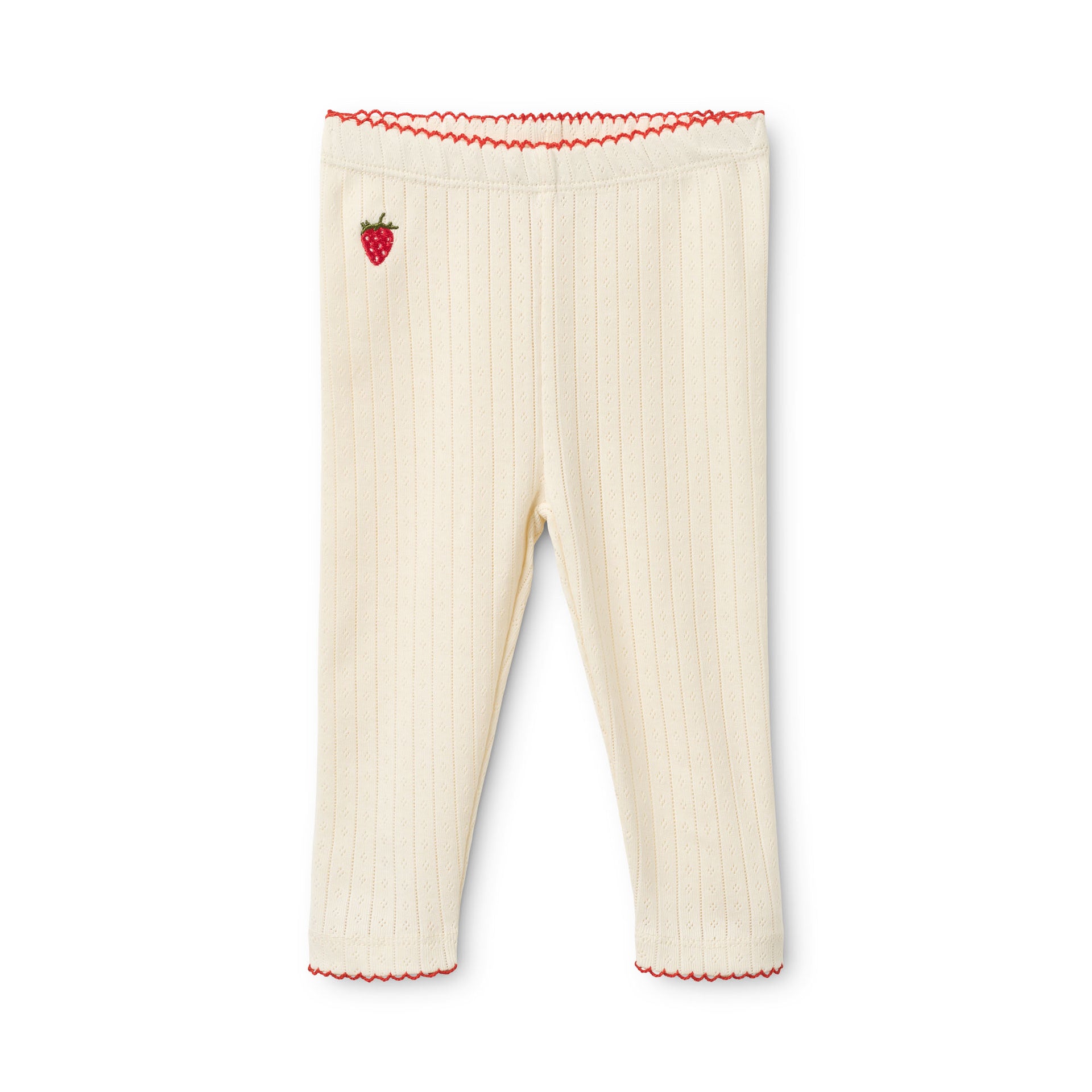 Flora Pointelle Leggings Gentle Cream