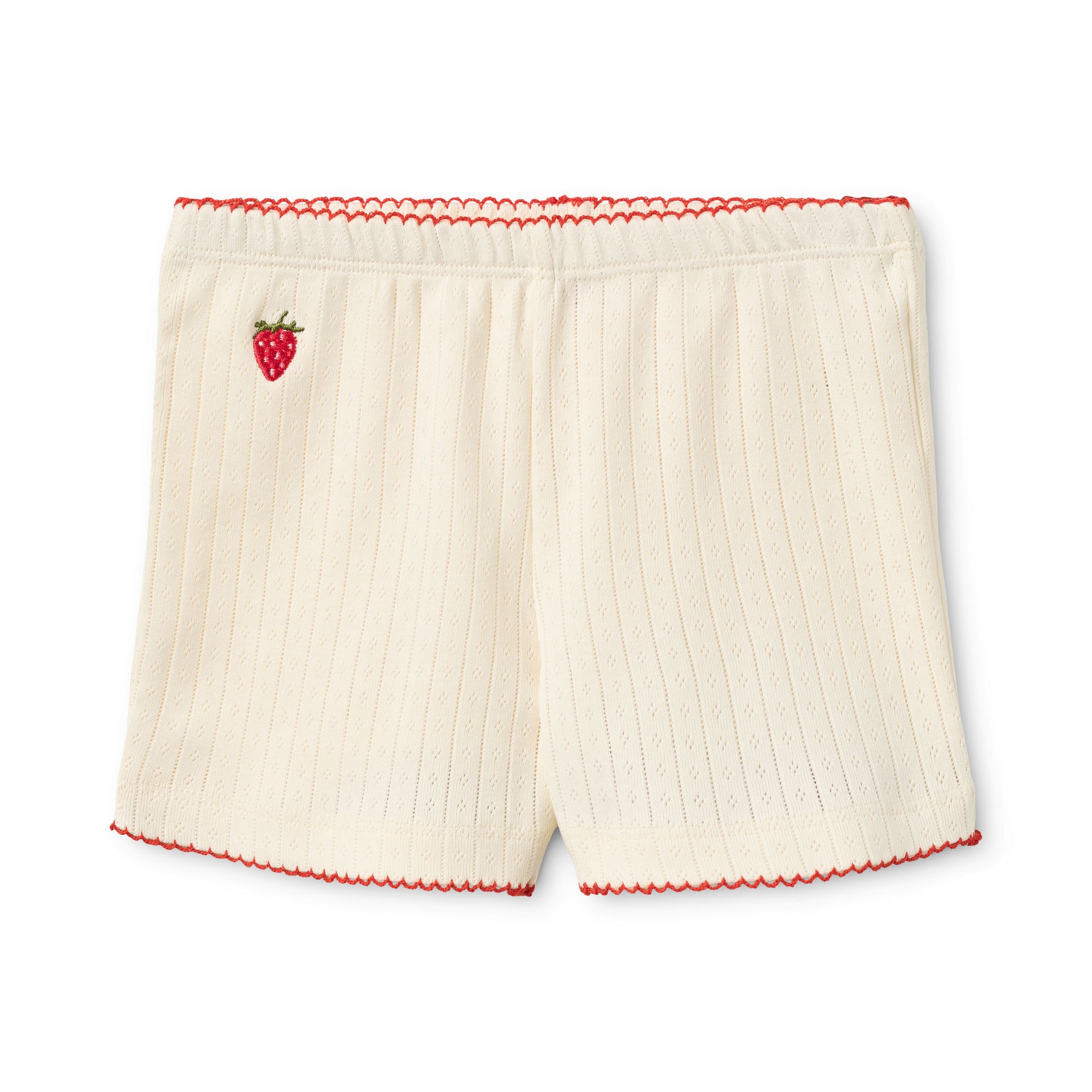 Flora Pointelle Shorts Gentle Cream