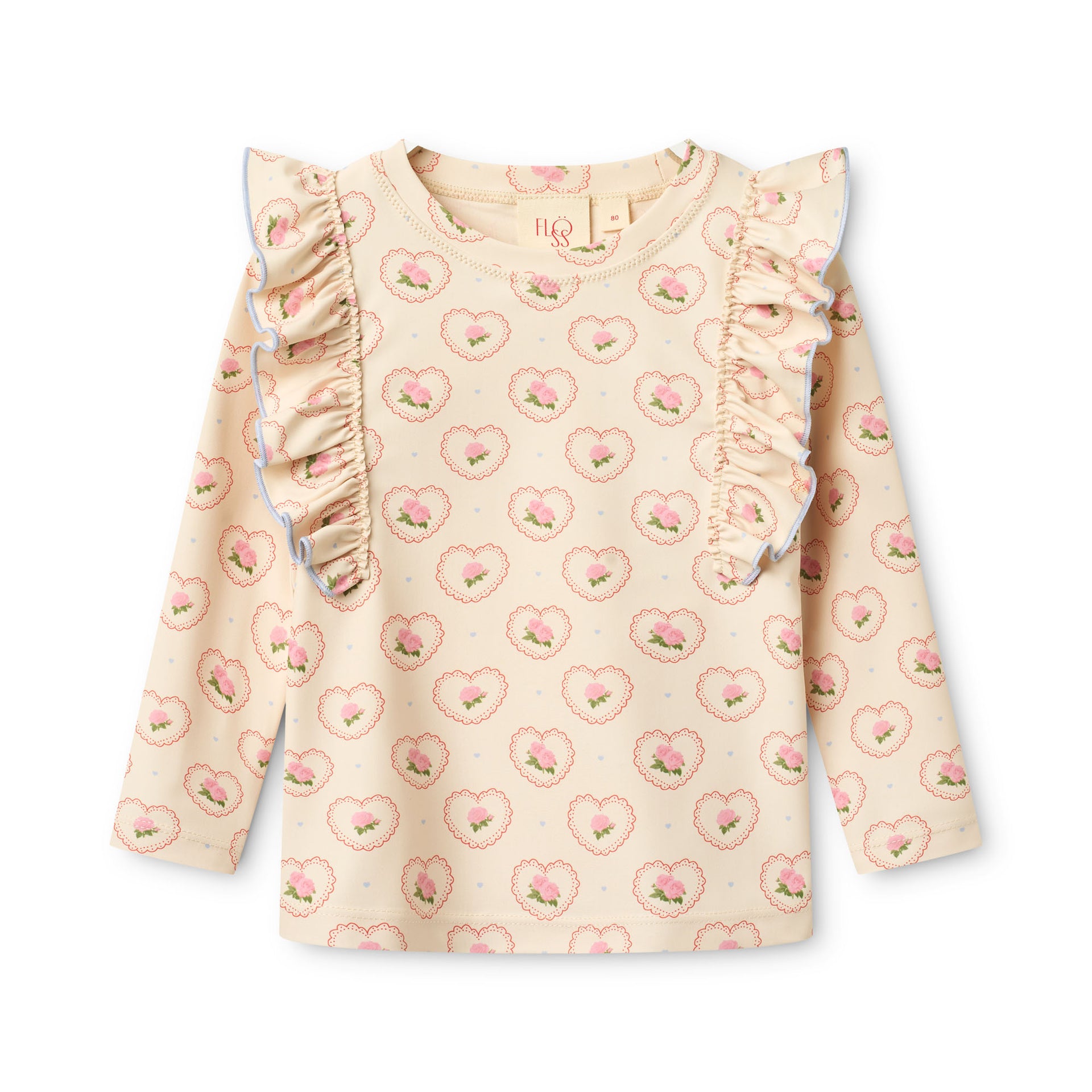 Coral Swim Tee Rosy Heart