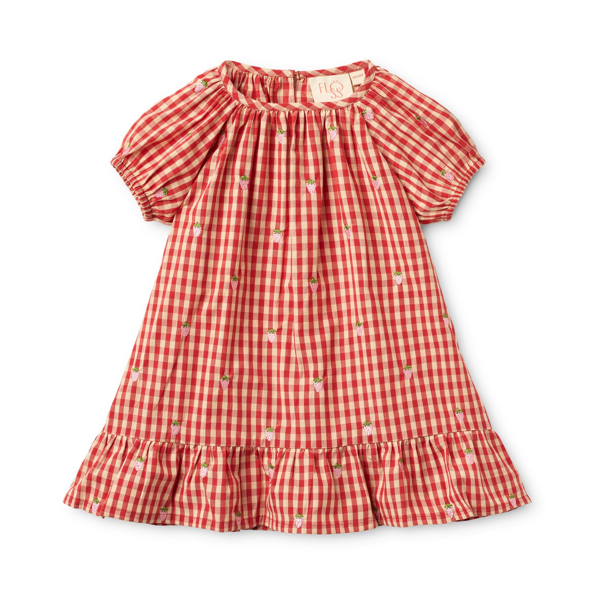 Molly Pineberry Dress Red-pink Berry Gingham