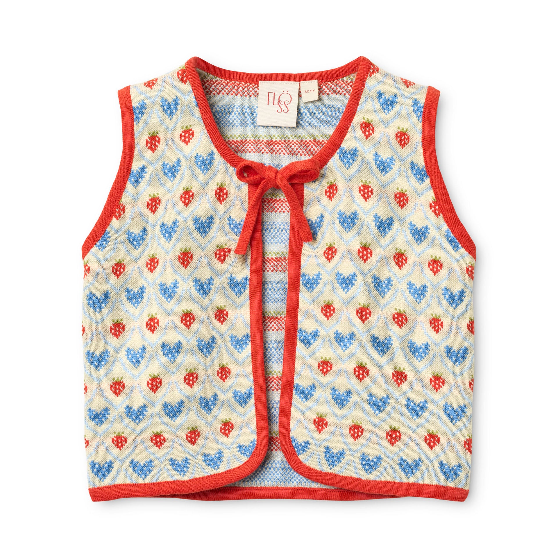 Lea Vest Berry Heart Mix