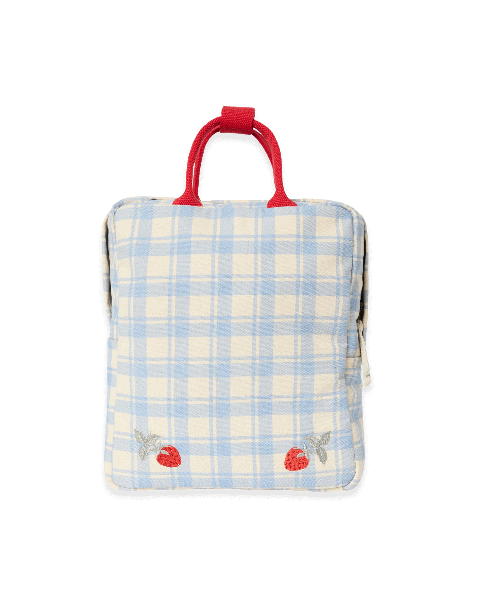 Plaid Sky Blue Backpack