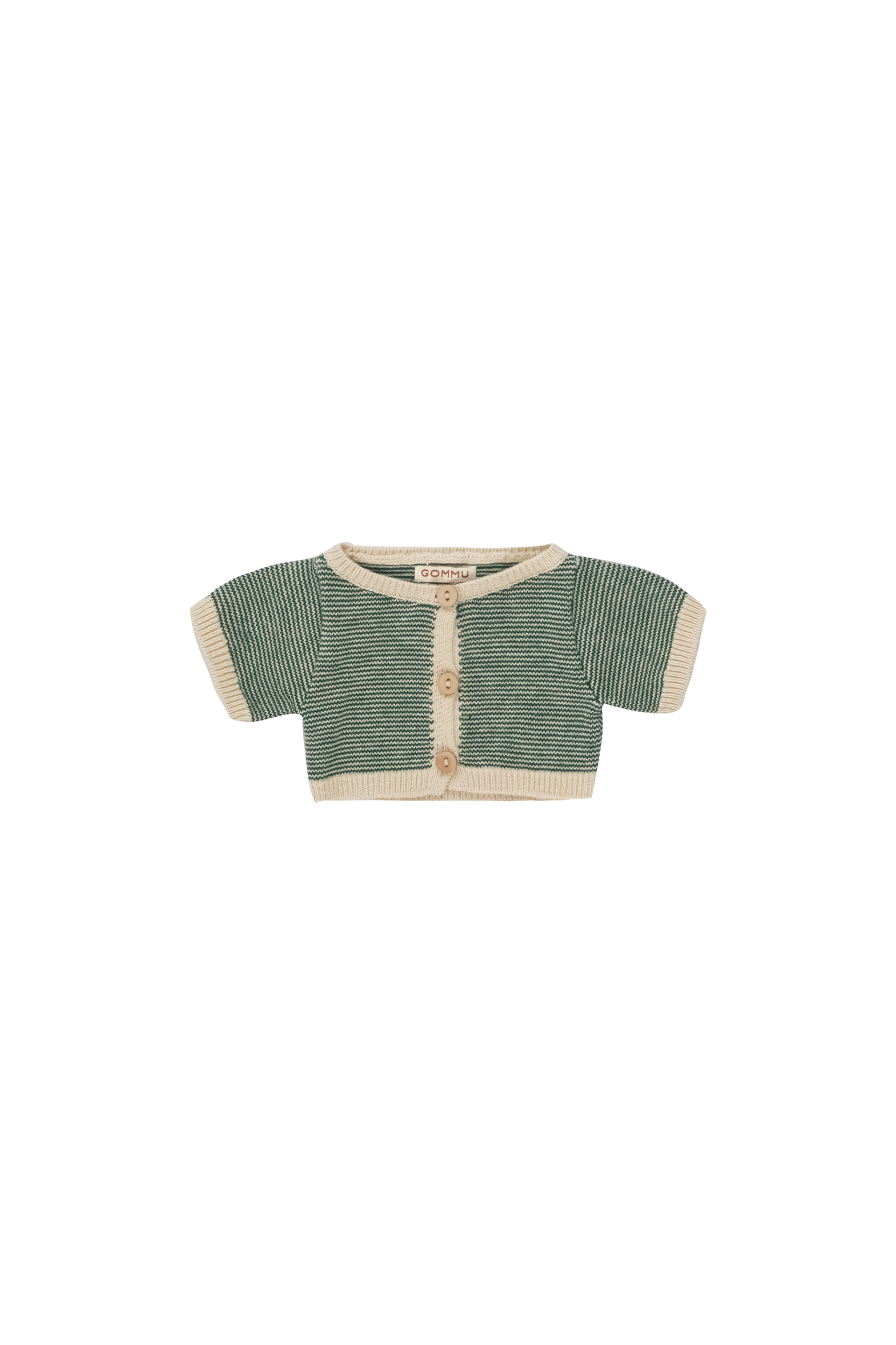 Micro Stripes Cardigan - Soft Green/Sand