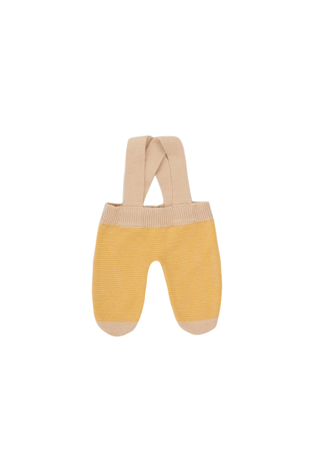 Micro Stripes Long Pants - Light Cream/Mustard