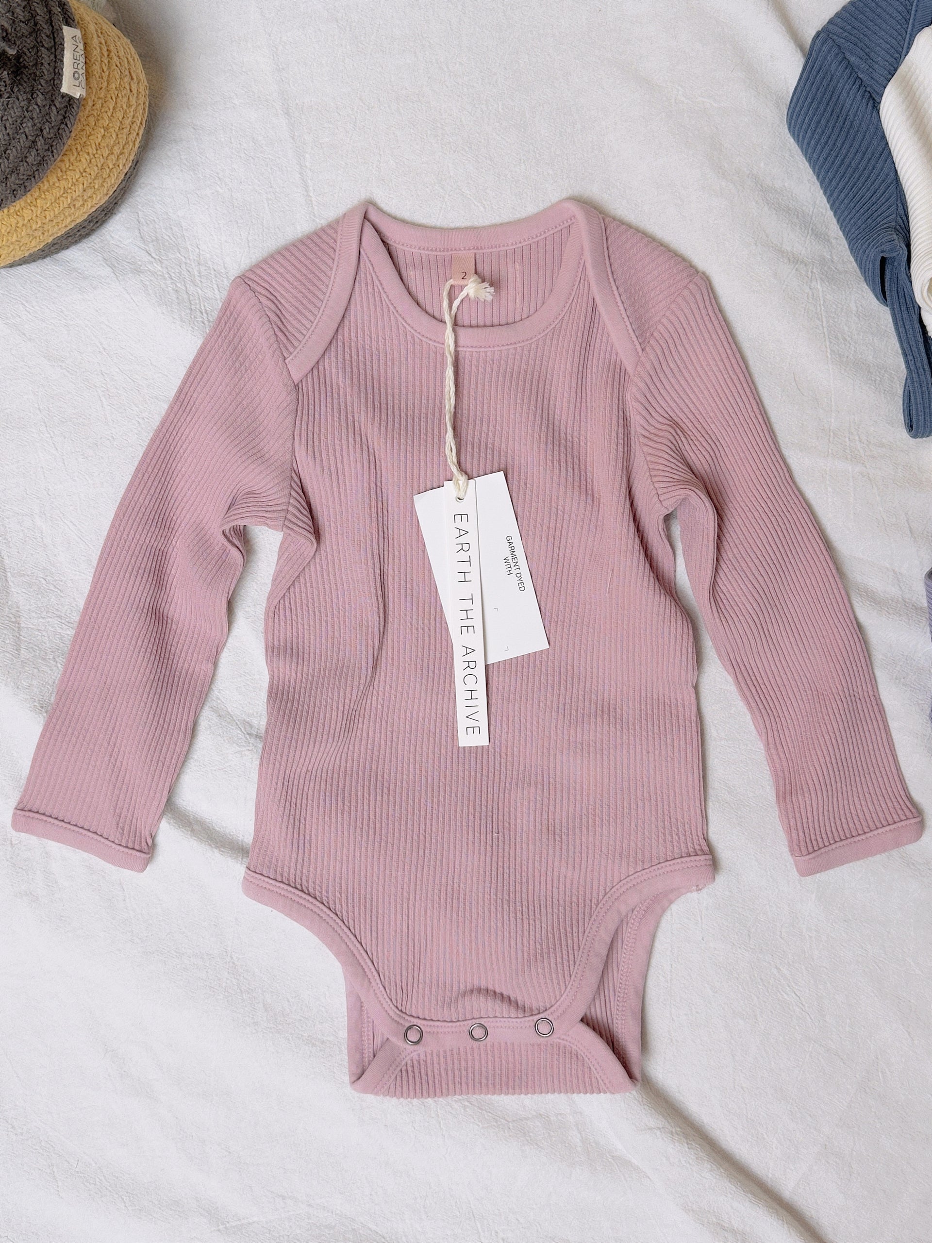 Long Sleeve Baby Suit - Cotton Lavender