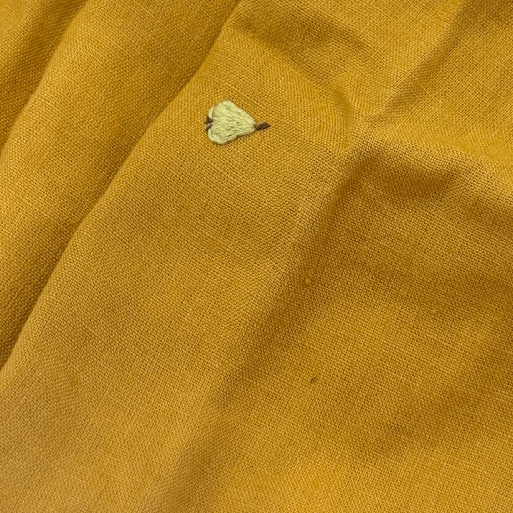 Romper Dara Gold Yellow with Pear Embroidery