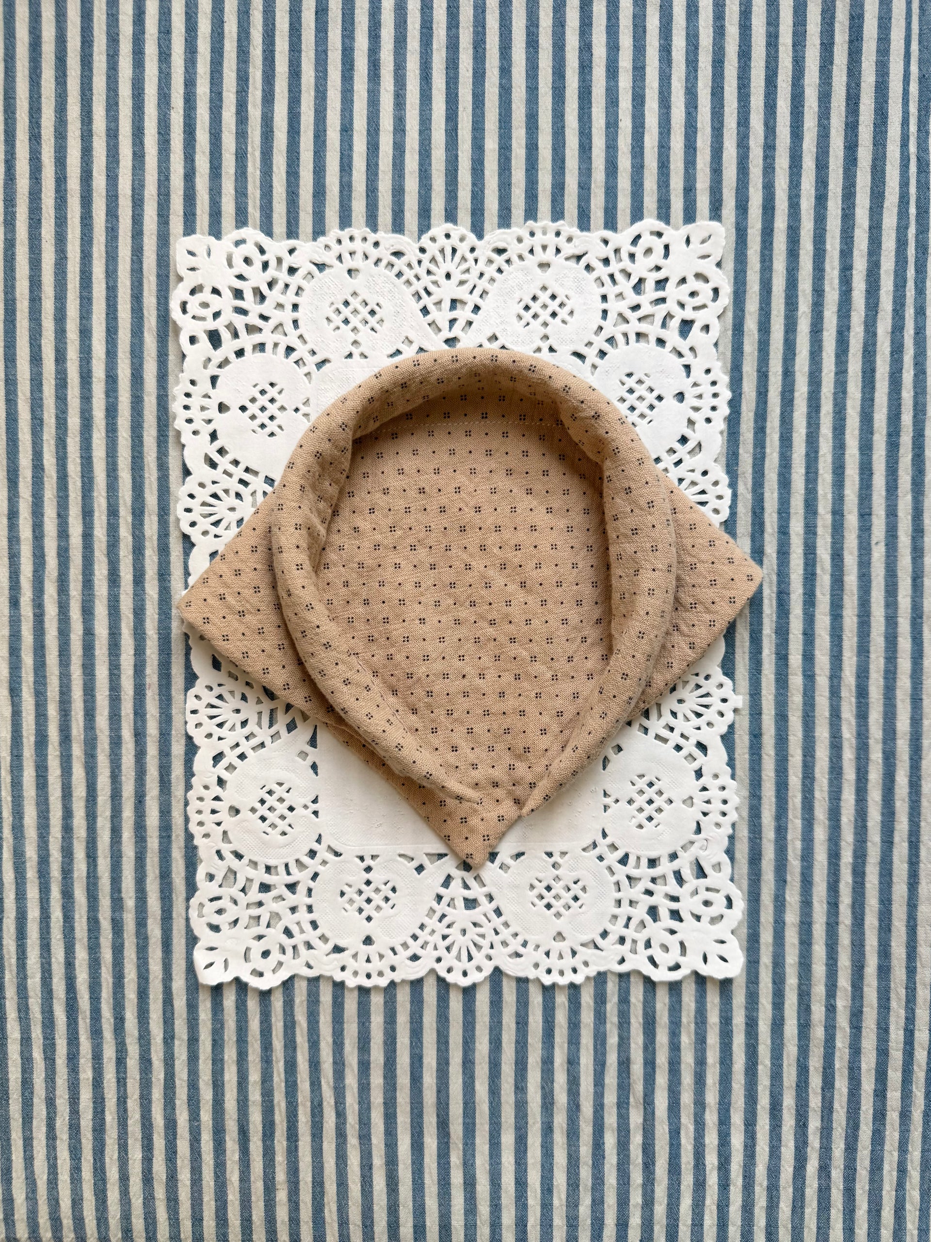 Scarf Headband - Warm Sand Star Dots