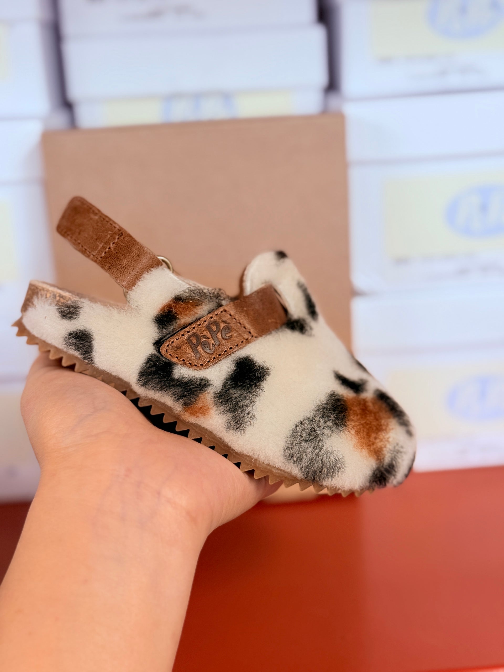 932 - Shearling Leo Sandals
