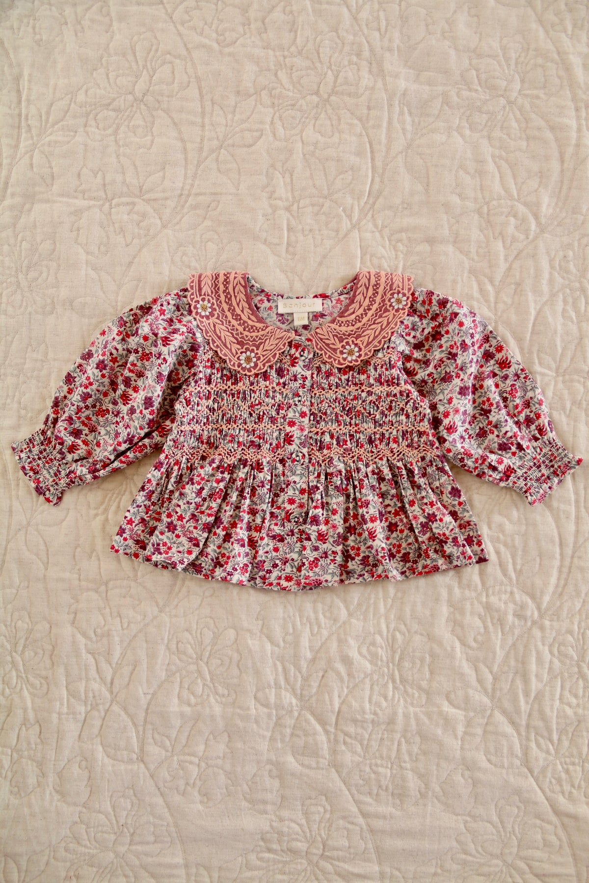 Baby Blouse Flowers Field Print