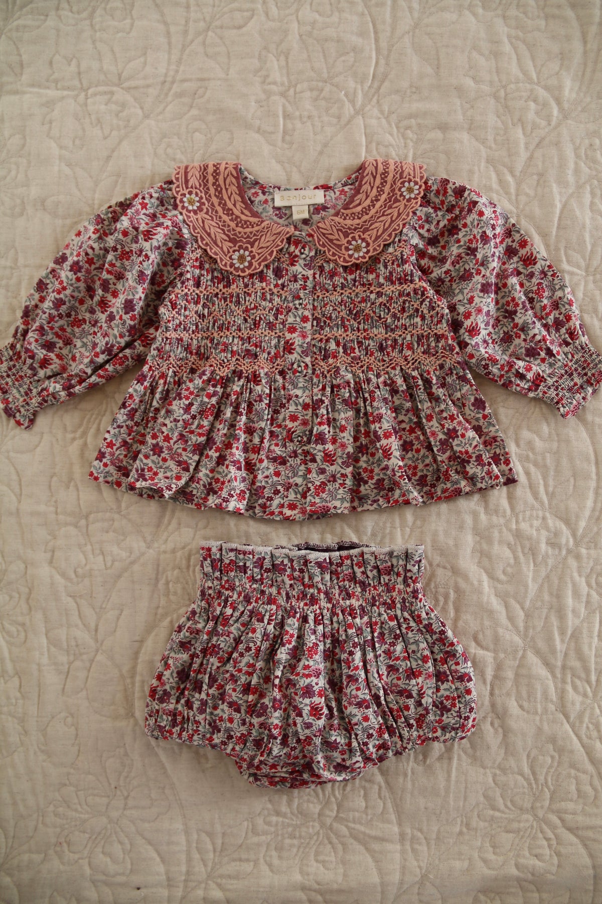 Baby Blouse Flowers Field Print