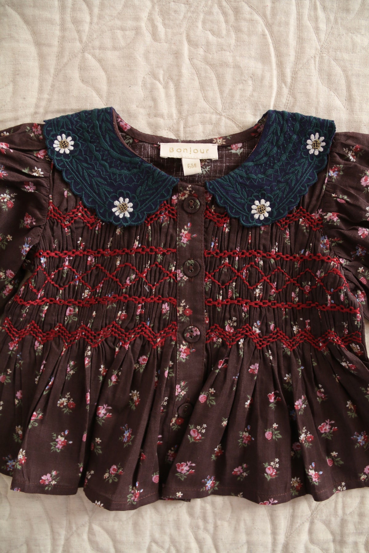 Baby Blouse Little Bouquet Print