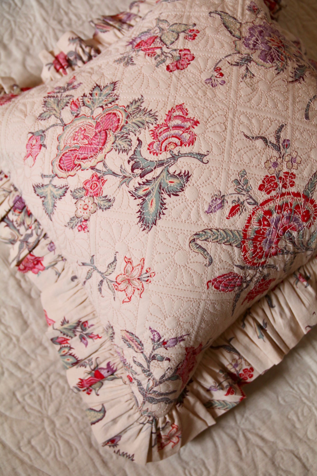 Quilted Pillow Case Vence Print