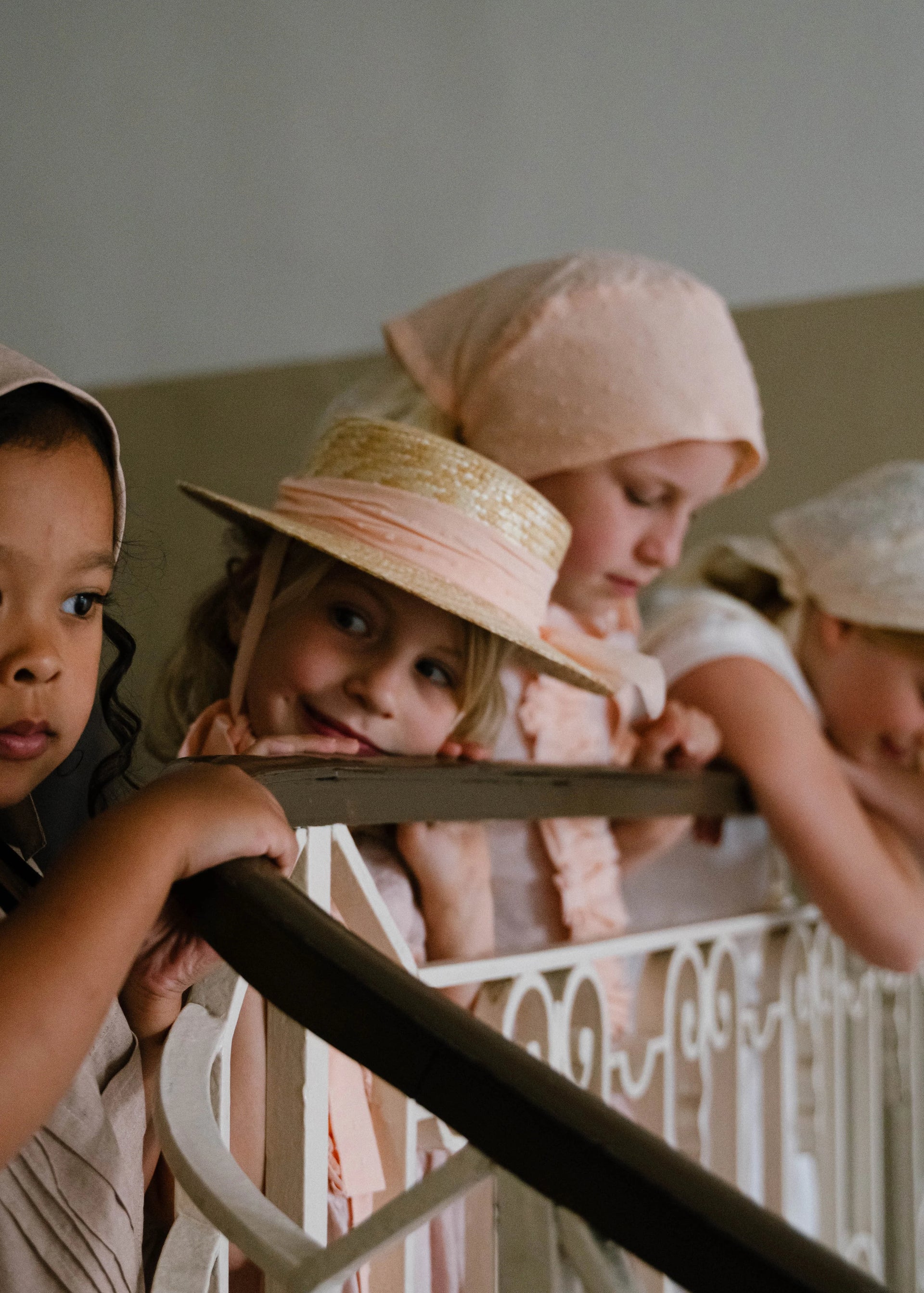 The Classic Canotier Straw Hat - Dotted Rose