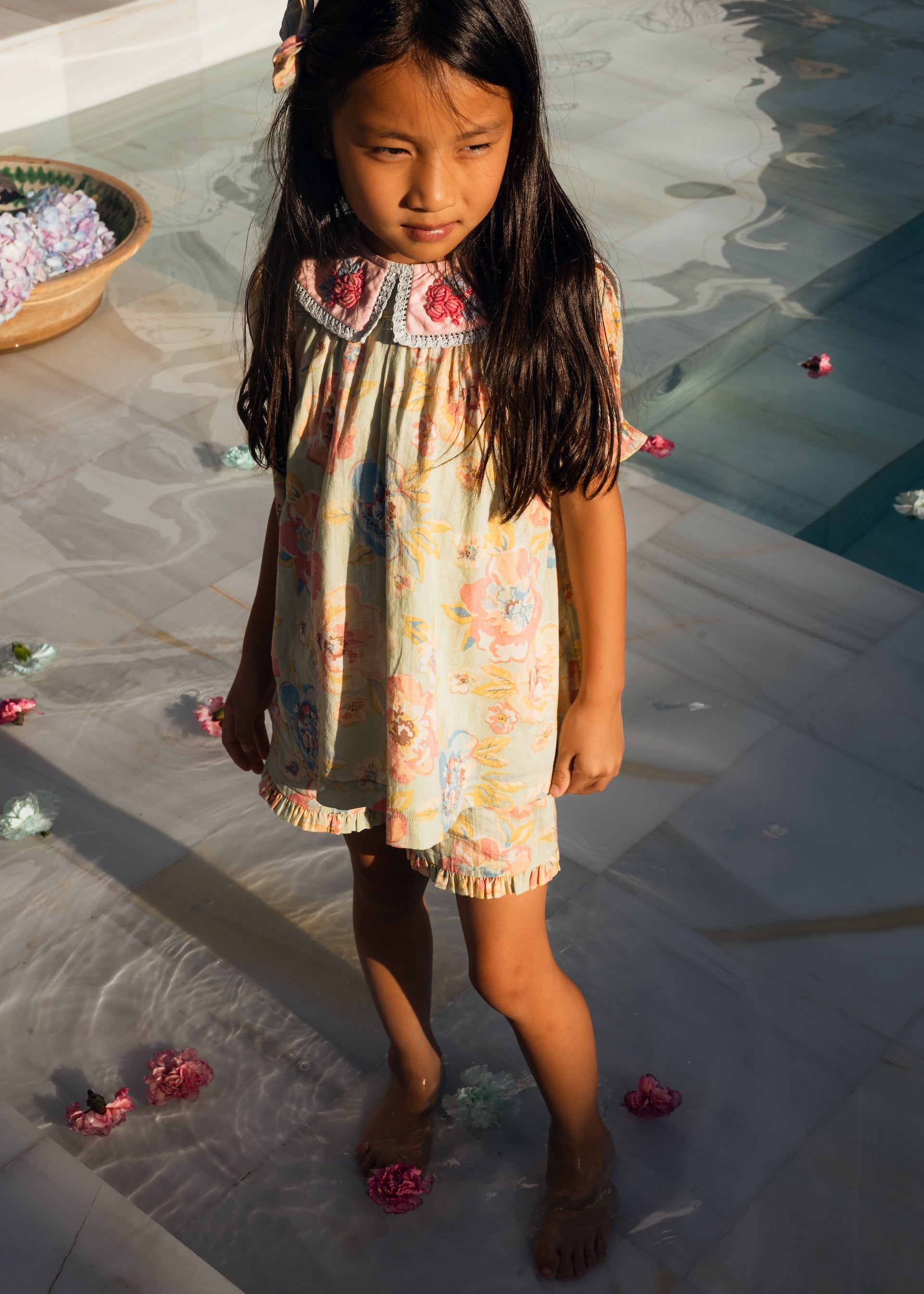 Opaline Blouse/Short dress Watercolor print