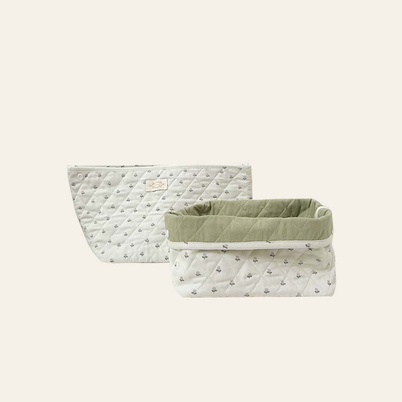 Quilted Basket Medium Dusty Iris