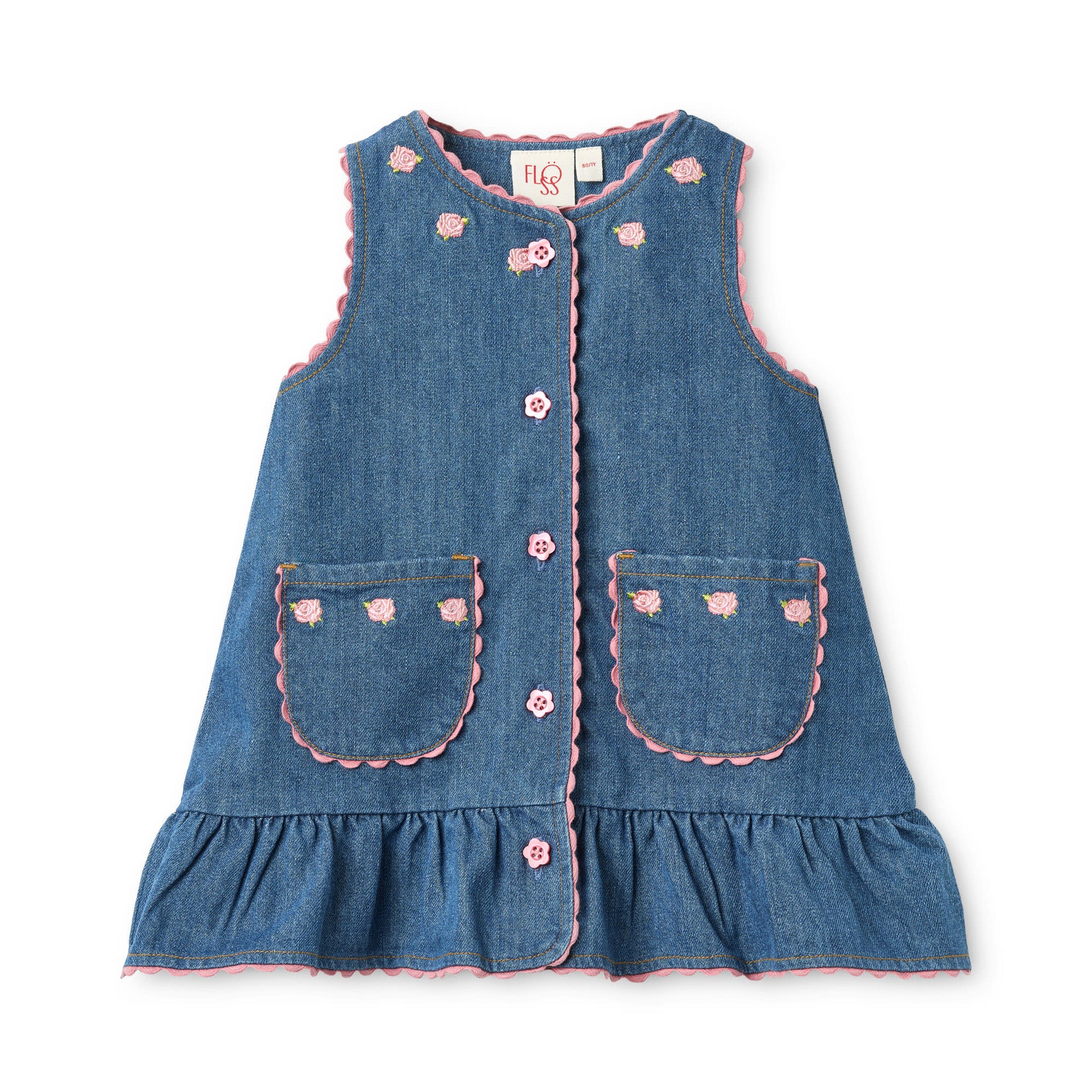 Monique Dress Mid Blue