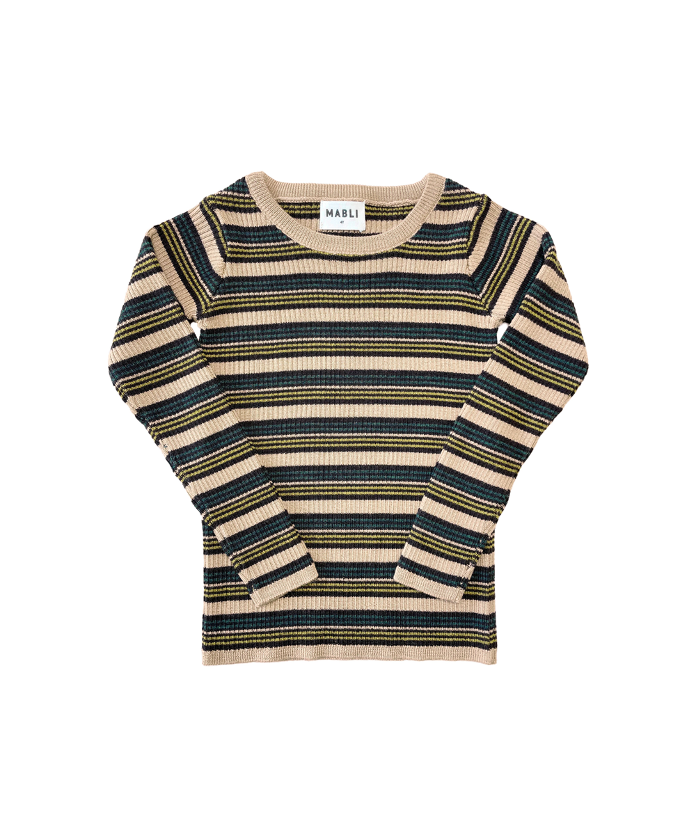 Seilio Skinny Rib - Biscotti Stripe