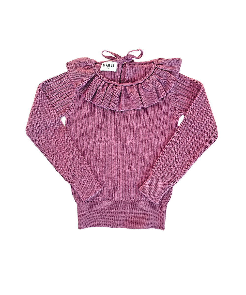 Cassie Skinny Rib - Damson