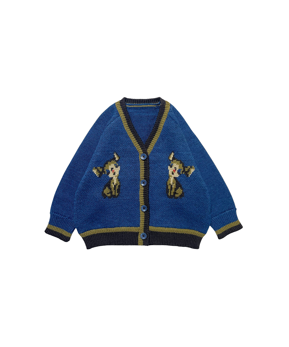 Carw Bach Cardigan - Deep Sea Melange