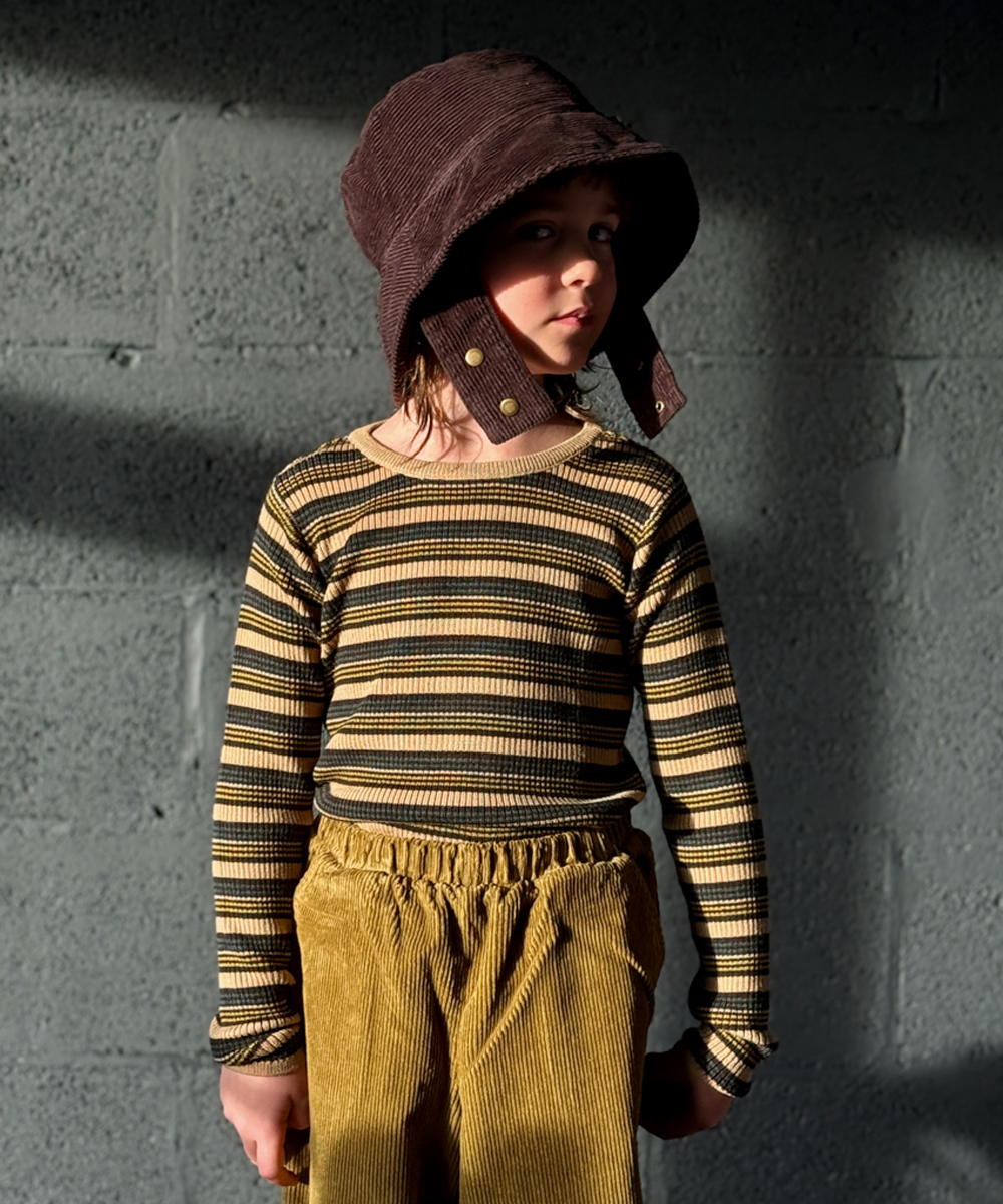 Seilio Skinny Rib - Biscotti Stripe