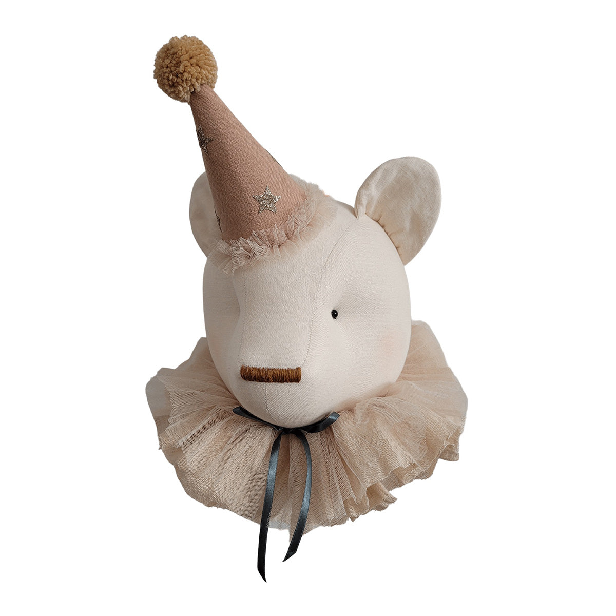 Bear light beige with a cap with star
