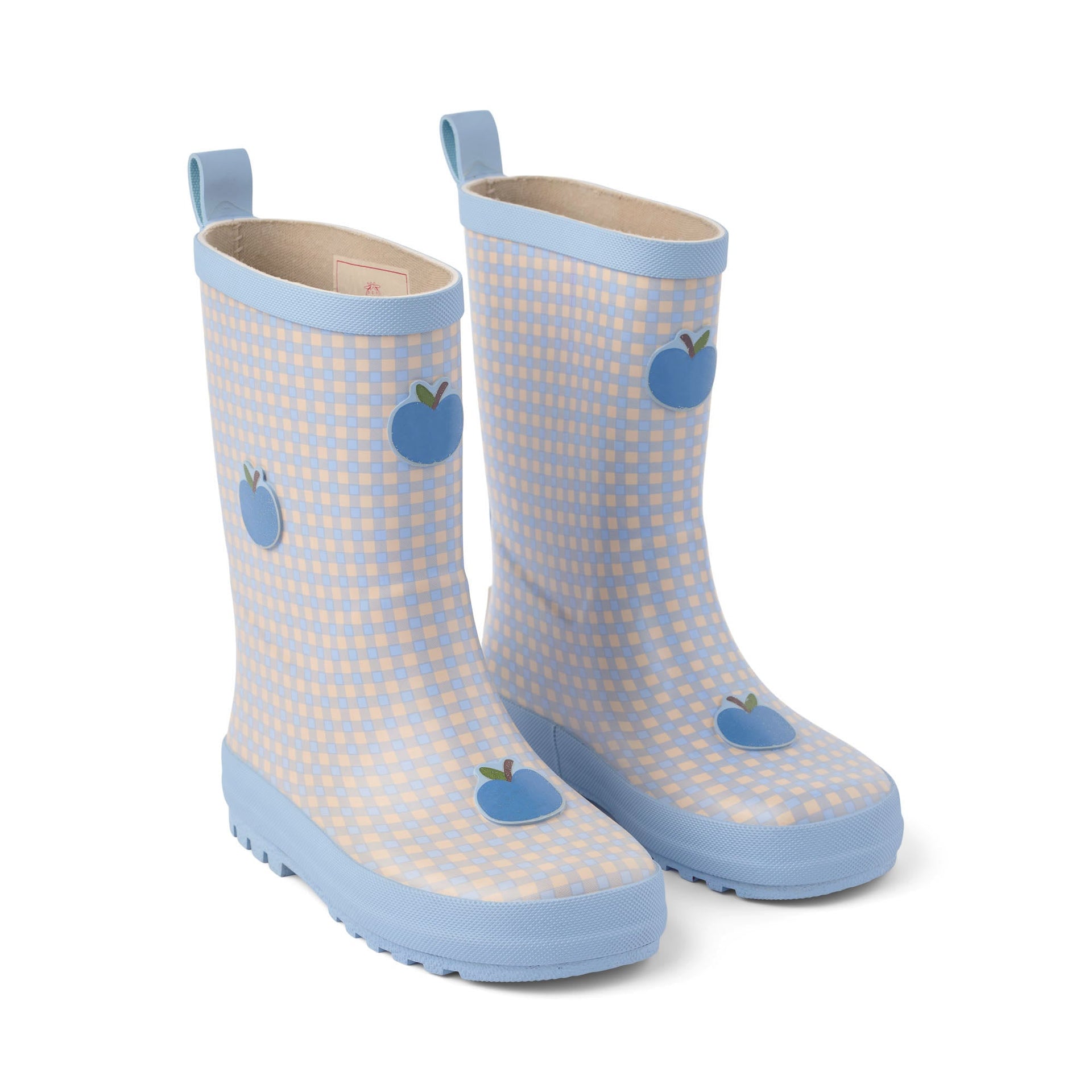 Misty Rain Boots Apple Gingham