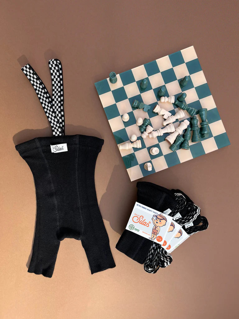 Shorty Tights Classic Black Checked