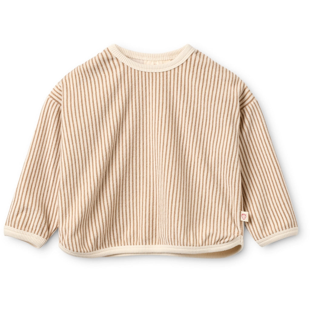 Nohr Sweatshirt Light Brown Stripe
