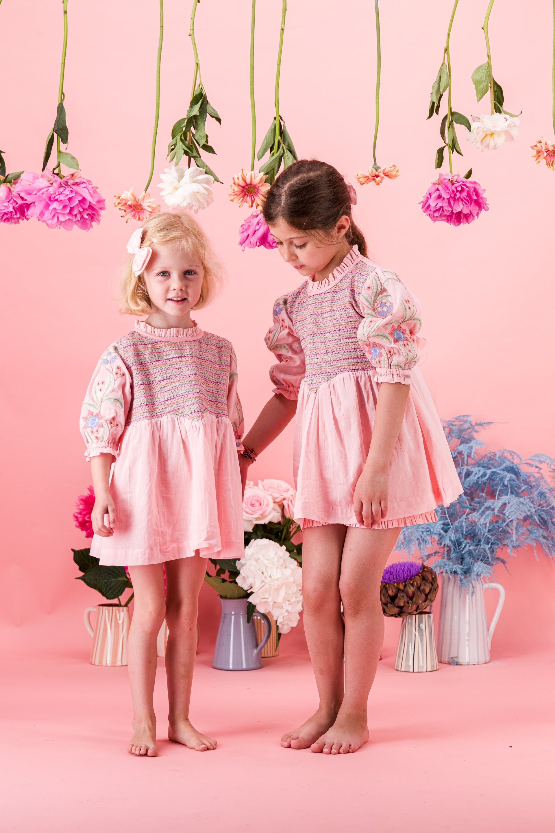 Pivoine Blouse/Short dress Old Pink