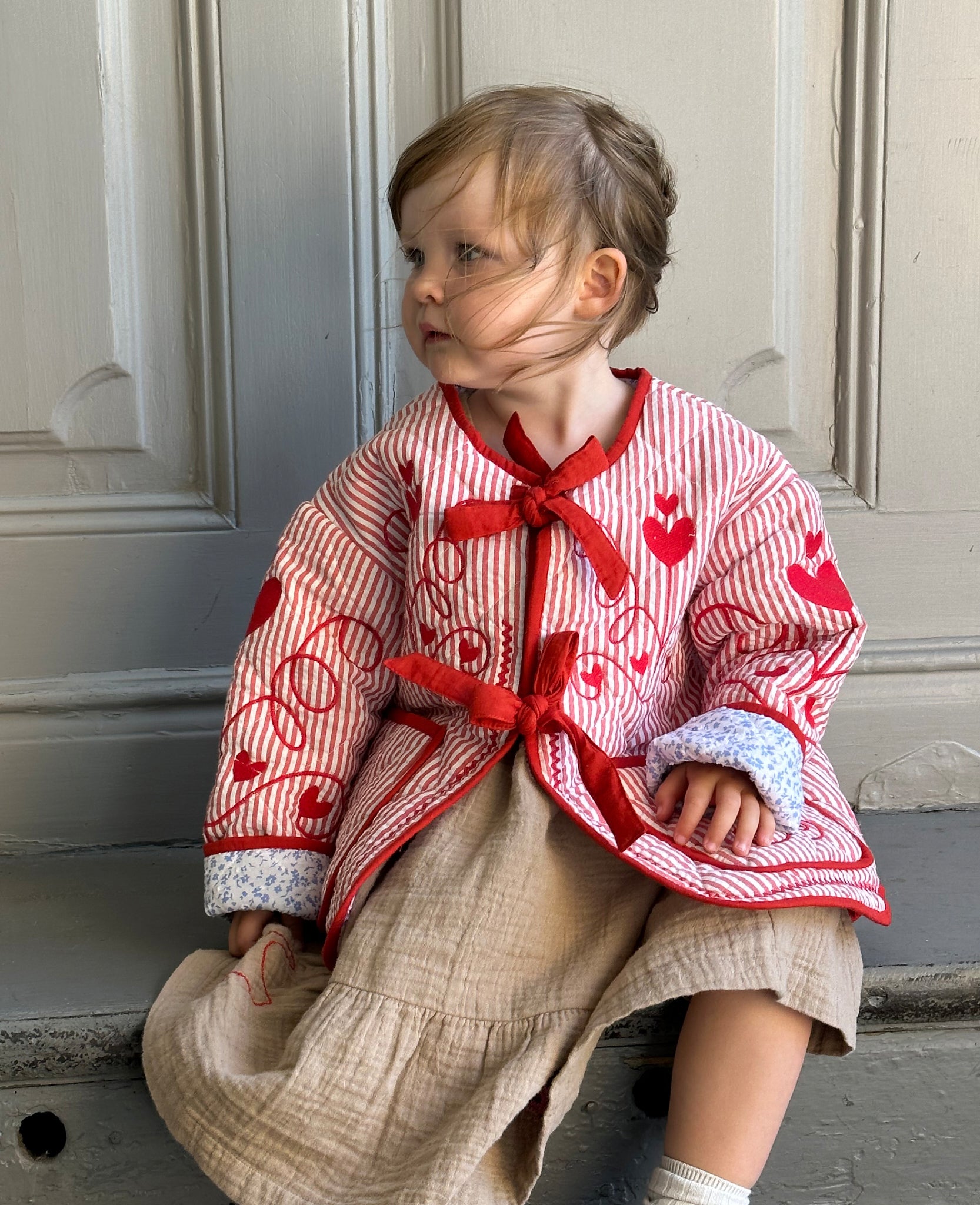 Sissel Edelbo Penny MINI Jacket Red Stripes | Milomoo