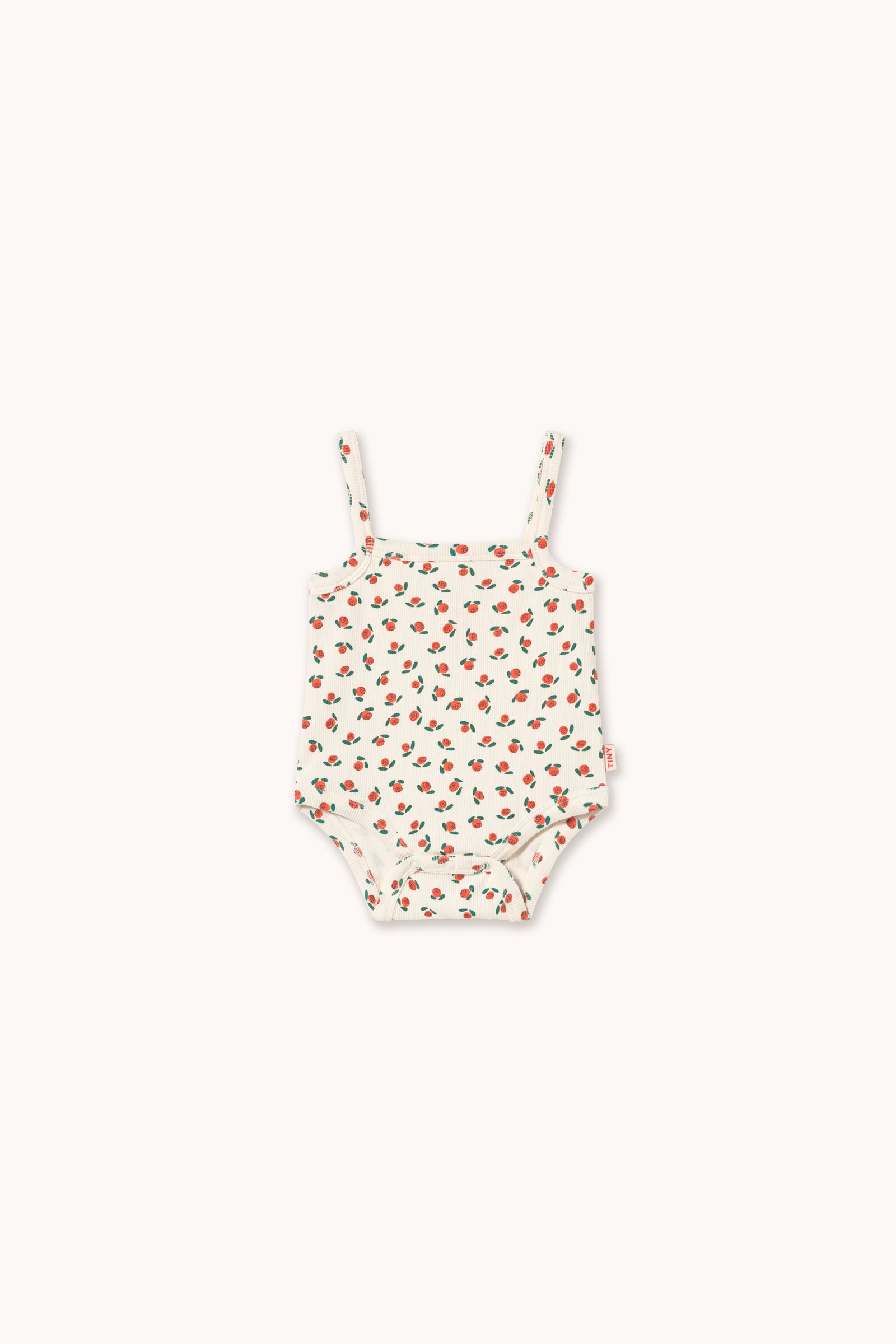 Tiny Roses Rib Sleeveless Body