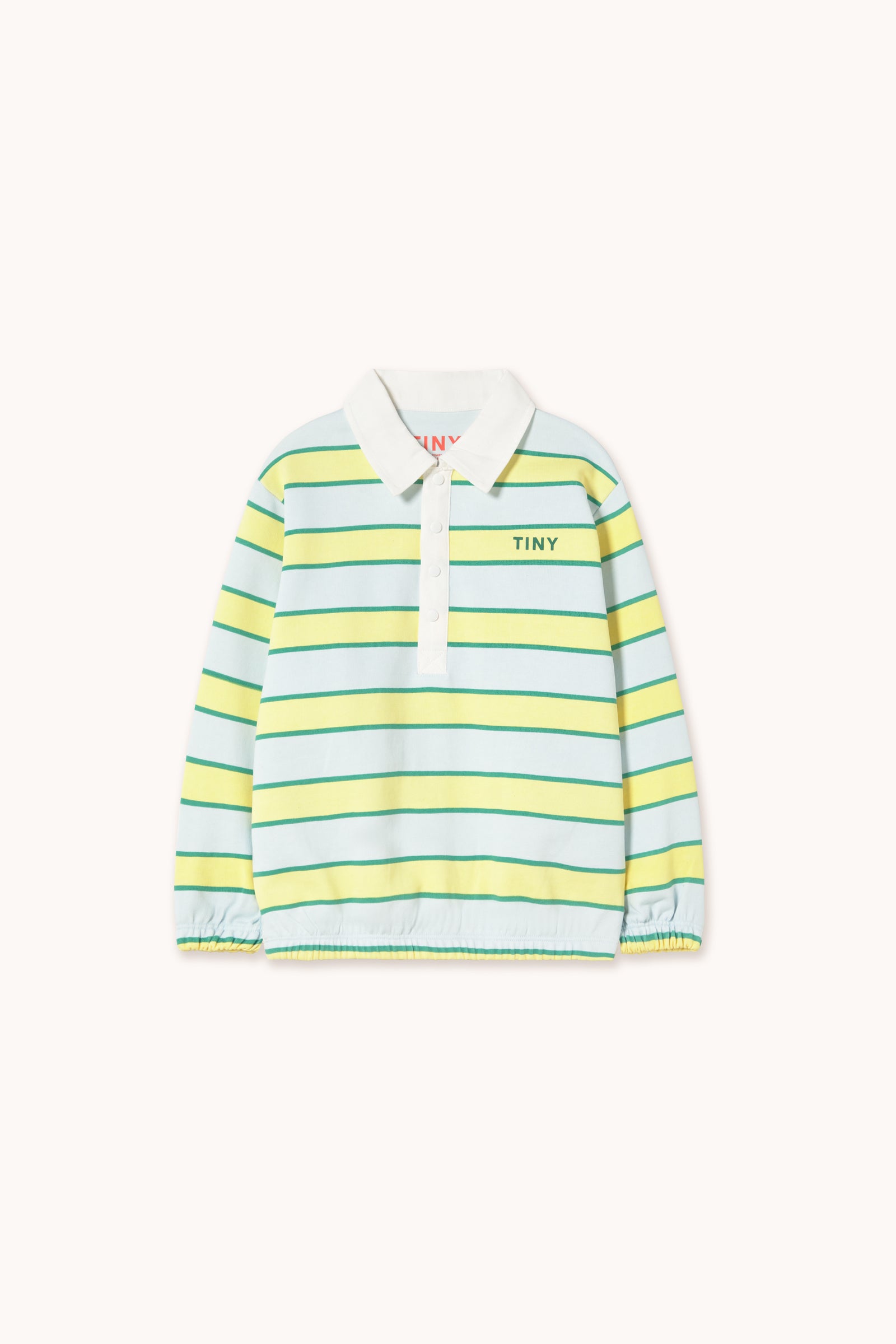 Retro Stripes Polo Sweatshirt