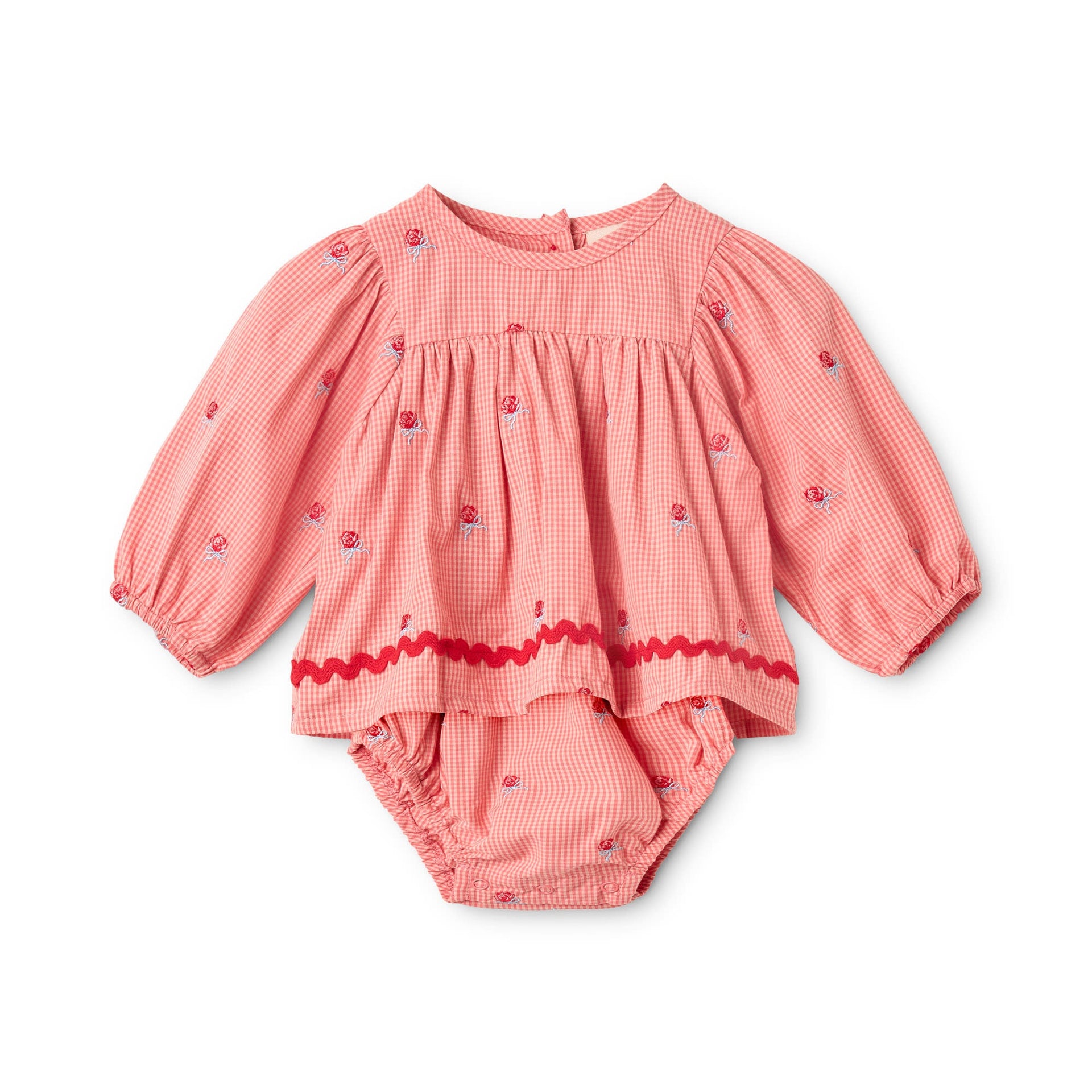 Sonja Romper Pink Rose Gingham