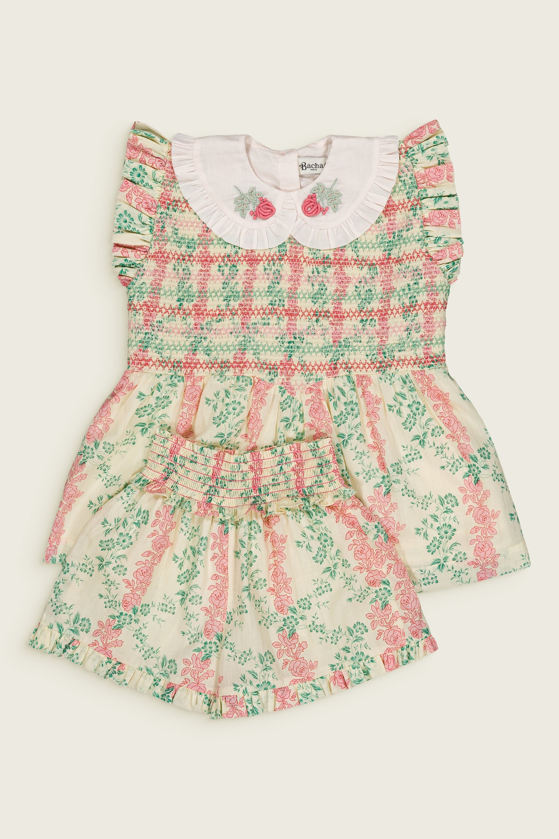 Sunbeam Blouse & short set Arabesque print