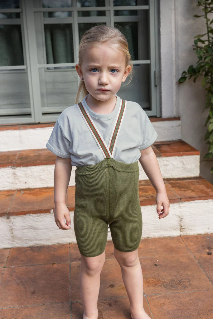 Shorty Tights Olive Striped