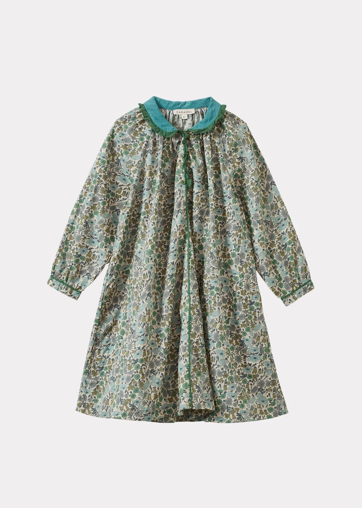 Verdite Girl's Cotton Dress - Liberty Poppy & Daisy