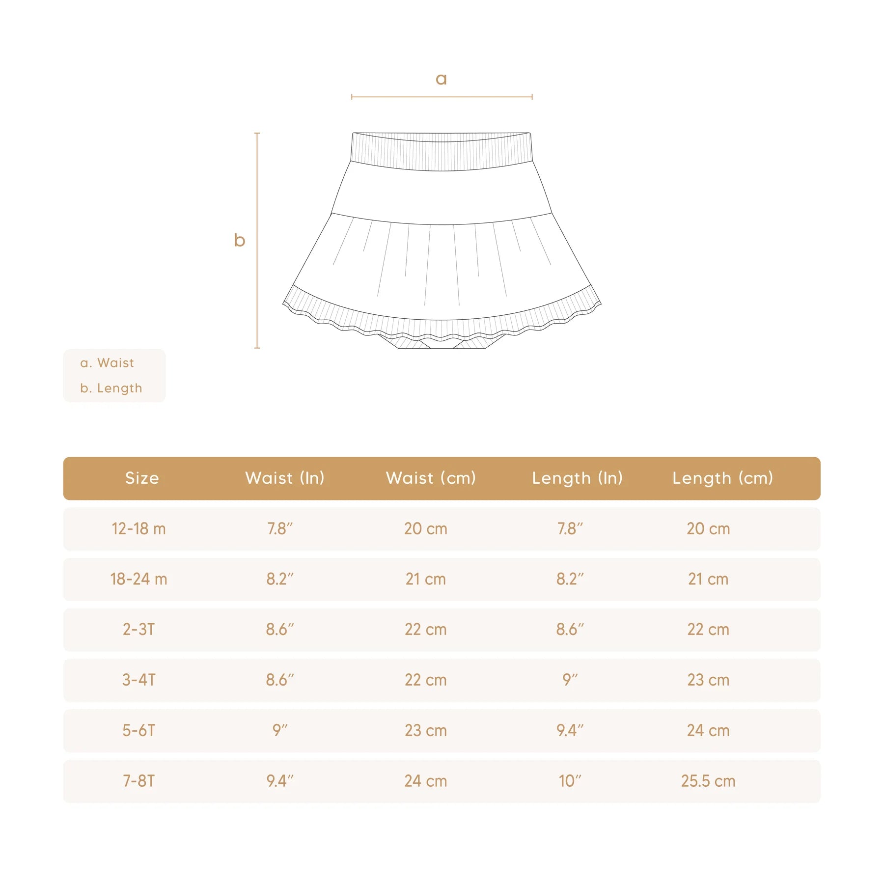 knitted skirt Ice blue & natural - Pima Cotton